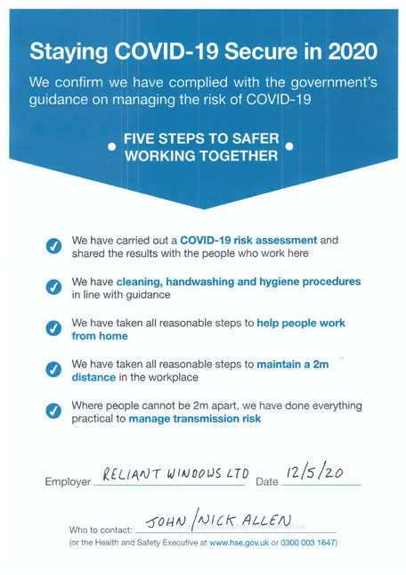Staying COVID-19 Secure in 2020